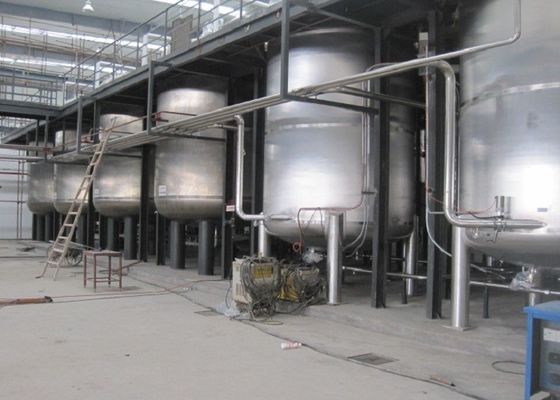 Stainless Steel Liquid Detergent Production Line With Automatic Filling Machine